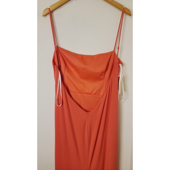 Katie May Salmon Cowl Neck Low Back Fitted Formal Event Surreal Gown - XL - Picture 7 of 14